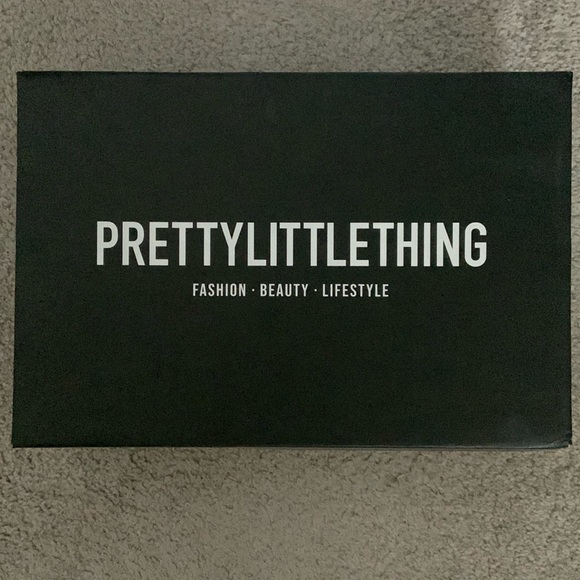 Pretty Little Thing Hot Pink Strappy Chunky Heels with Clear Band Size 10 - Picture 5 of 5